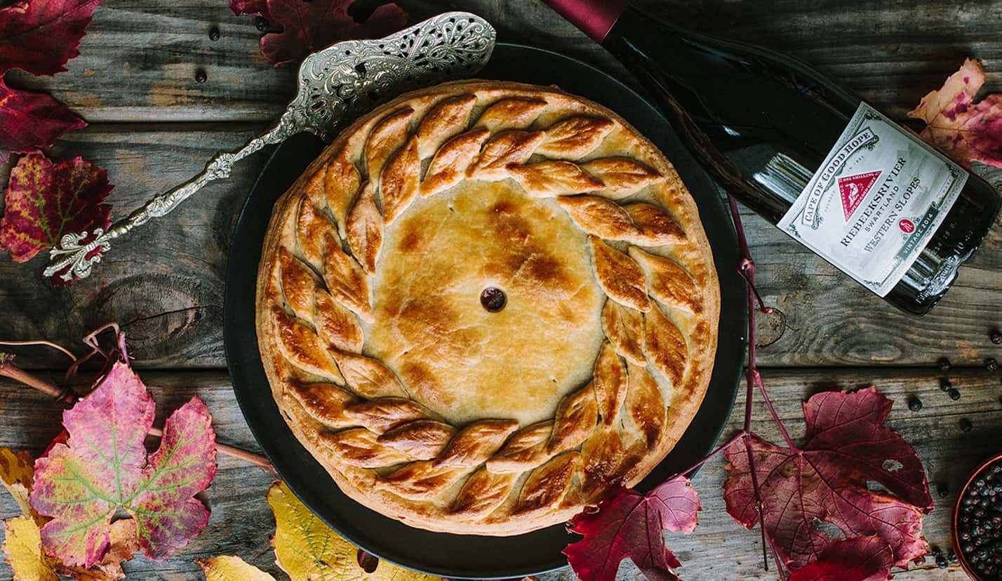 Braised venison pie with sour cream pastry Braised venison pie with sour cream pastry